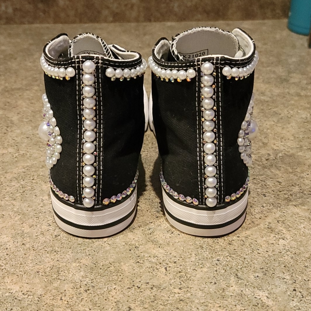 Custom Canvas Bling Sneakers - image 7